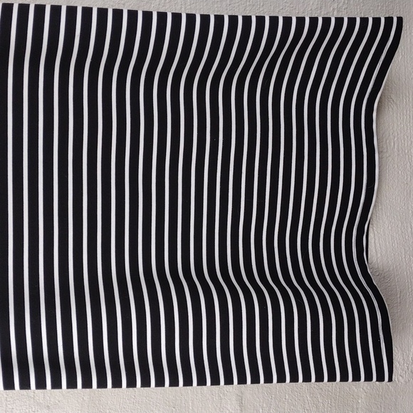 Suncoo Paris Celeste Black White Striped Short Sleeve Mini T-Shirt Dress - Picture 11 of 12